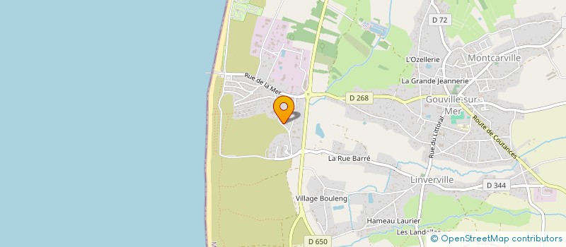 localisation de l'entreprise MONSIEUR JACQUES GODEFROY  GOUVILLE-SUR-MER