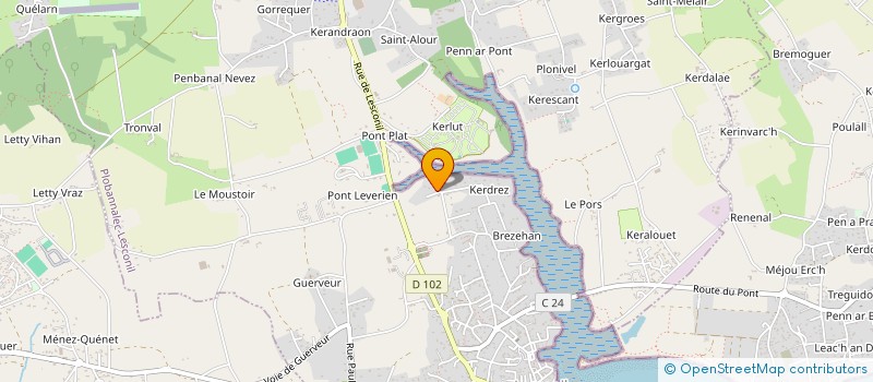 localisation de l'entreprise MONSIEUR JACQUES GODIN  PLOBANNALEC-LESCONIL