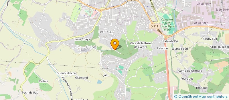 localisation de l'entreprise MONSIEUR JACQUES GOUBAULT  PUJOLS