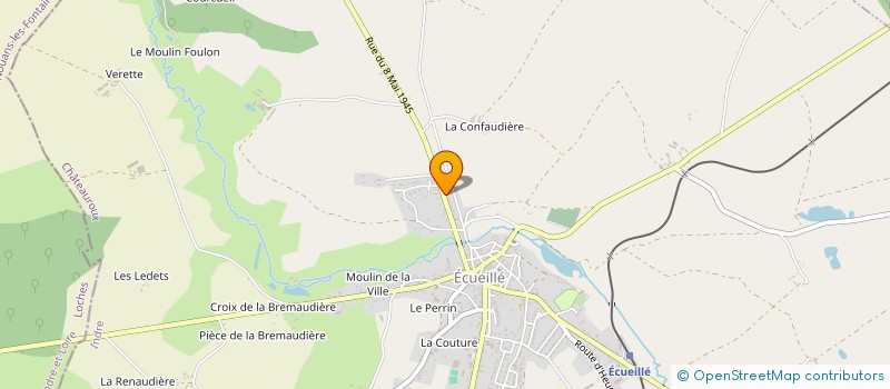 localisation de l'entreprise MONSIEUR JACQUES GOUGELIN à ECUEILLE