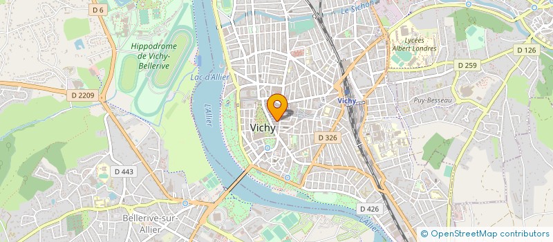 localisation de l'entreprise MONSIEUR JACQUES GOUIARD à VICHY