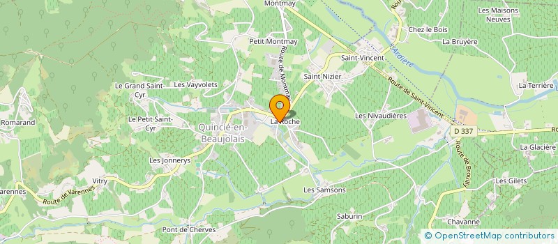 localisation de l'entreprise MONSIEUR JACQUES GOUILLON  QUINCIE-EN-BEAUJOLAIS