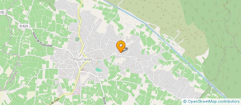 localisation de l'entreprise MONSIEUR JACQUES GOUIRAND  POURRIERES