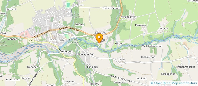 localisation de l'entreprise MONSIEUR JACQUES GOURMELEN  PONT-CROIX