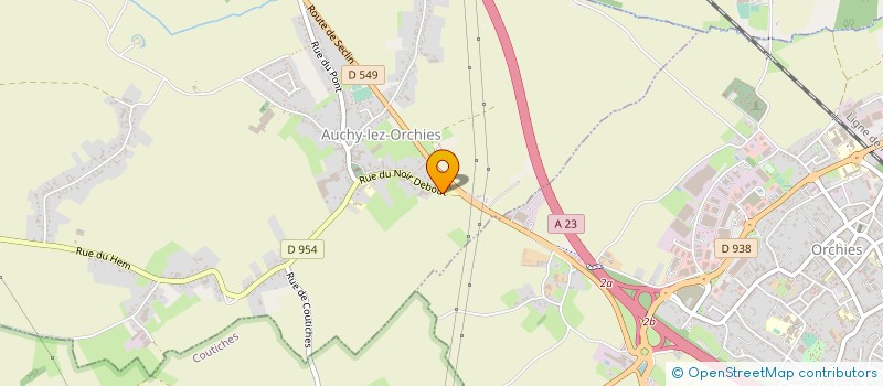 localisation de l'entreprise MONSIEUR JACQUES GOUWY à AUCHY-LEZ-ORCHIES