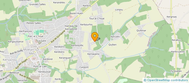 localisation de l'entreprise MONSIEUR JACQUES GOUYEC  MOELAN-SUR-MER