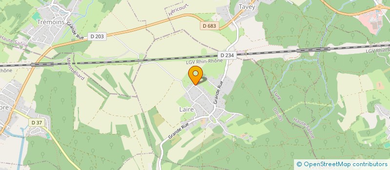 localisation de l'entreprise MONSIEUR JACQUES GRANDGIRARD  LAIRE