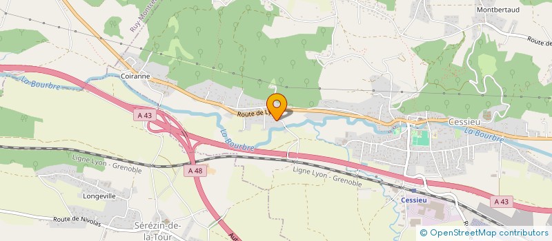 localisation de l'entreprise MONSIEUR JACQUES GRANGE  CESSIEU