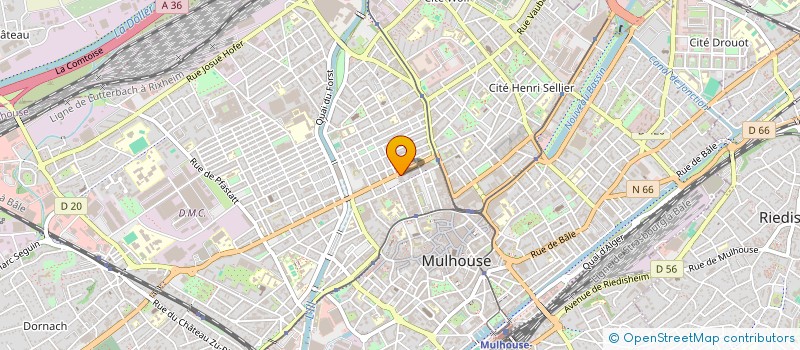 localisation de l'entreprise MONSIEUR JACQUES GRANGE à MULHOUSE