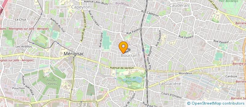 localisation de l'entreprise MONSIEUR JACQUES GRANGER  MERIGNAC