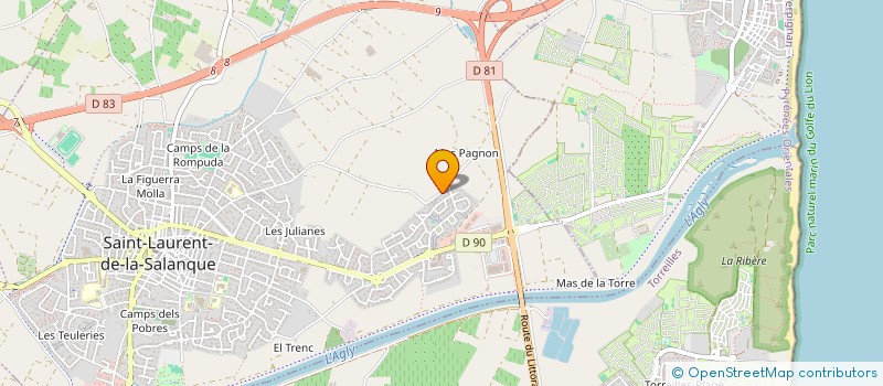 localisation de l'entreprise MONSIEUR JACQUES GRAU  SAINT-LAURENT-DE-LA-SALANQUE