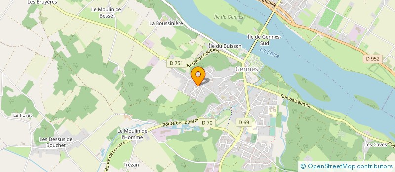 localisation de l'entreprise MONSIEUR JACQUES GRAZIANI à GENNES-VAL-DE-LOIRE