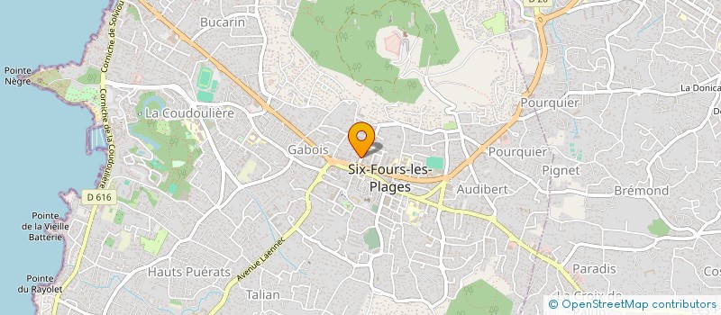 localisation de l'entreprise MONSIEUR JACQUES GREFFEUILLE à SIX-FOURS-LES-PLAGES