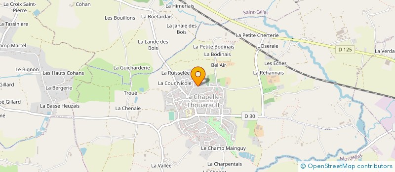 localisation de l'entreprise MONSIEUR JACQUES GREGOIRE  LA CHAPELLE-THOUARAULT