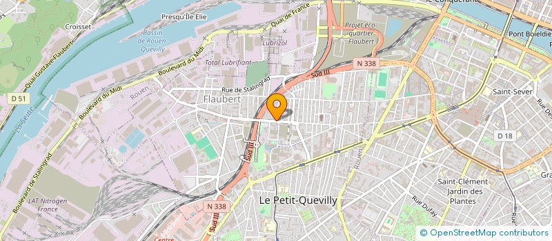 localisation de l'entreprise MONSIEUR JACQUES GRIBOVAL  LE PETIT-QUEVILLY