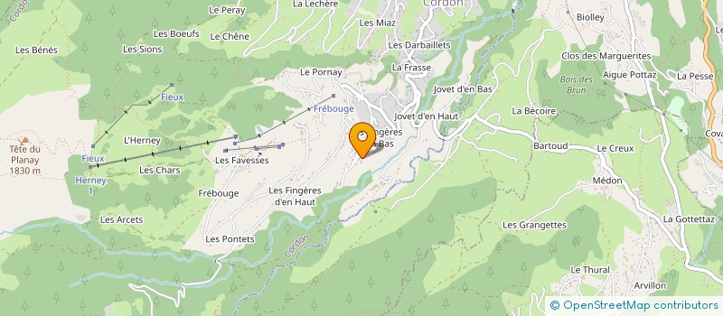 localisation de l'entreprise MONSIEUR JACQUES GRIFFET à CORDON