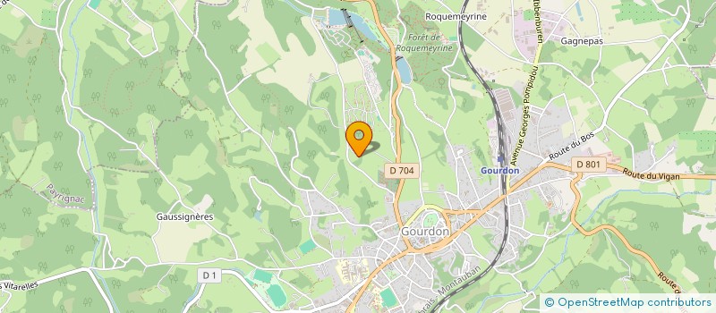 localisation de l'entreprise MONSIEUR JACQUES GRIFFOUL  GOURDON