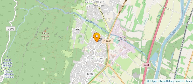 localisation de l'entreprise MONSIEUR JACQUES GRIMOPONT à LE TOUVET