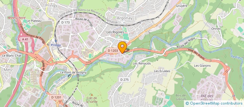 localisation de l'entreprise MONSIEUR JACQUES GRISOLLET à ARGONAY