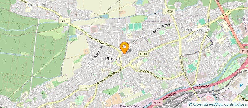 localisation de l'entreprise MONSIEUR JACQUES GRISVARD  PFASTATT