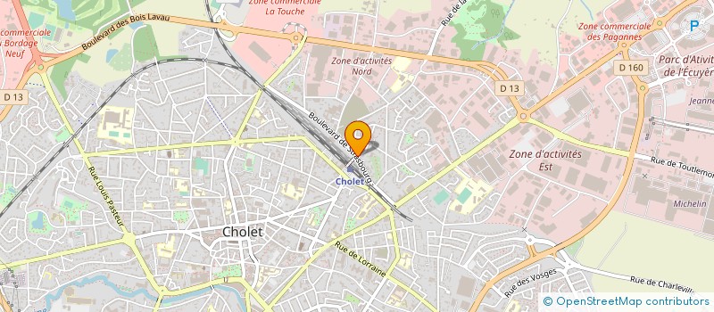 localisation de l'entreprise MONSIEUR JACQUES GRIZEAUD à CHOLET