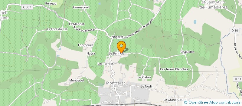 localisation de l'entreprise MONSIEUR JACQUES GROSSIAS  MONTCARET