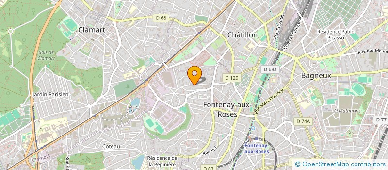 localisation de l'entreprise MONSIEUR JACQUES GRUE à FONTENAY-AUX-ROSES