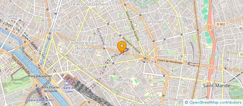 localisation de l'entreprise MONSIEUR JACQUES GUEGAN  PARIS 12