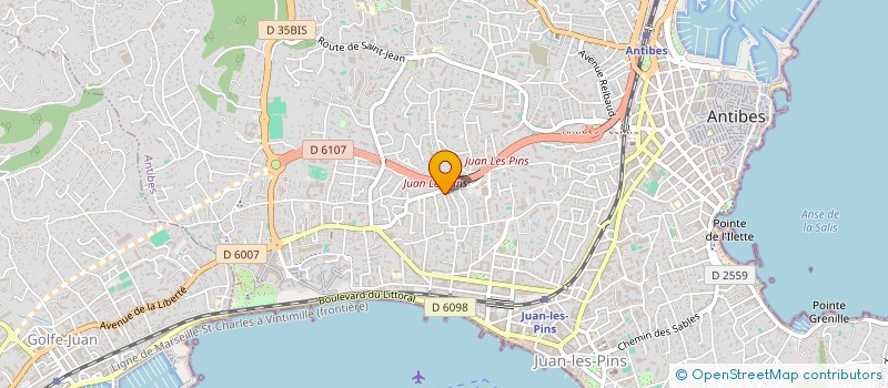 localisation de l'entreprise MONSIEUR JACQUES GUELTON  ANTIBES