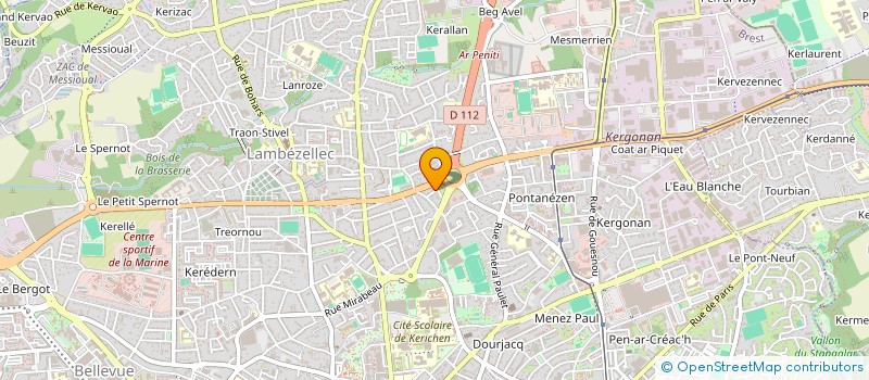 localisation de l'entreprise MONSIEUR JACQUES GUENAN à BREST