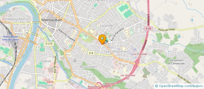 localisation de l'entreprise MONSIEUR JACQUES GUERBAZ  MONTAUBAN