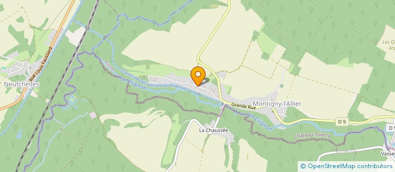 localisation de l'entreprise MONSIEUR JACQUES GUERIN  MONTIGNY-L'ALLIER