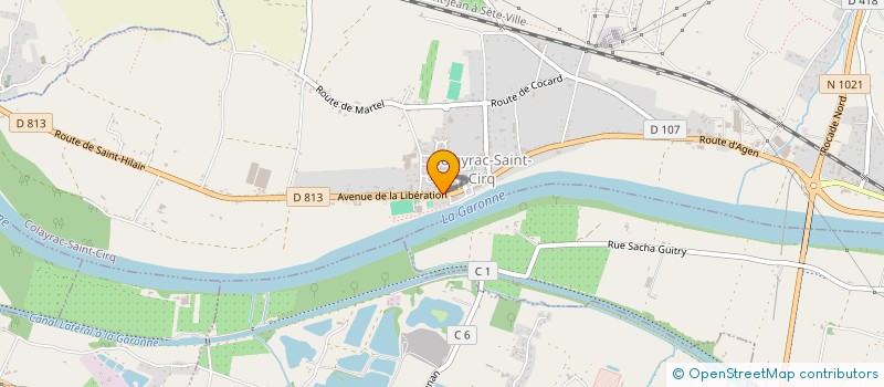 localisation de l'entreprise MONSIEUR JACQUES GUIBERT  COLAYRAC-SAINT-CIRQ