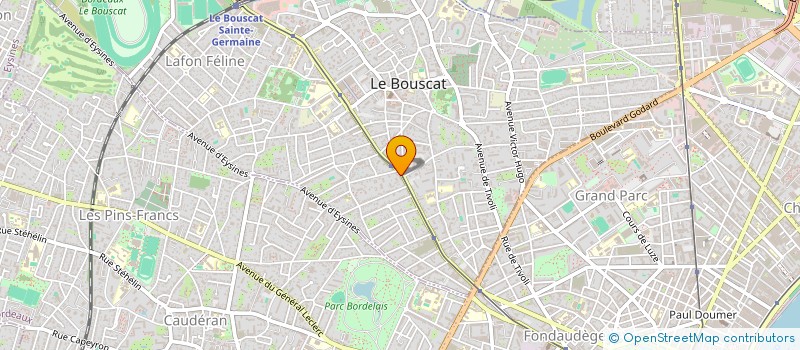 localisation de l'entreprise MONSIEUR JACQUES GUICHARD à LE BOUSCAT