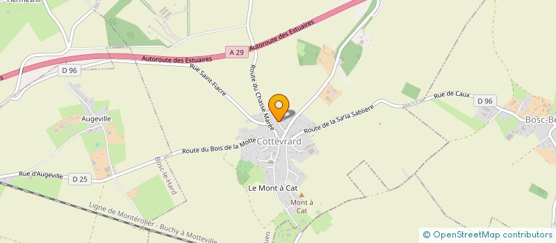 localisation de l'entreprise MONSIEUR JACQUES GUILBERT  COTTEVRARD