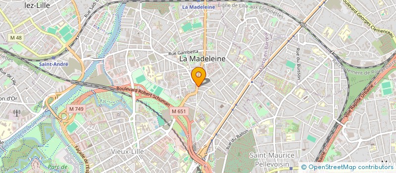 localisation de l'entreprise MONSIEUR JACQUES GUILLAUME  LA MADELEINE