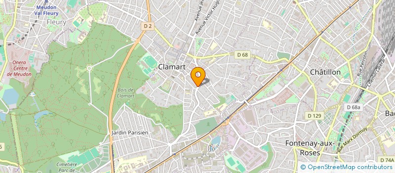 localisation de l'entreprise MONSIEUR JACQUES GUILLAUMIN à CLAMART