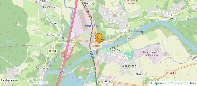 localisation de l'entreprise MONSIEUR JACQUES GUILLEMIN  PONT-D'AIN