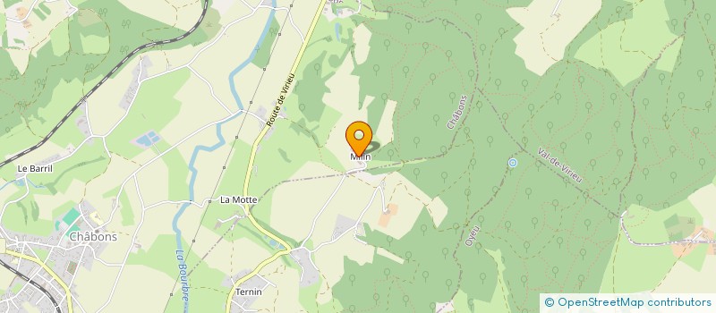 localisation de l'entreprise MONSIEUR JACQUES GUILLERMIN  CHABONS