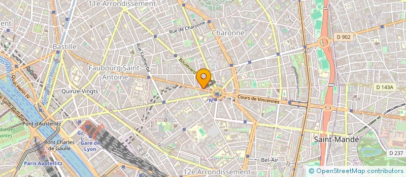 localisation de l'entreprise MONSIEUR JACQUES GUILLET  PARIS 11