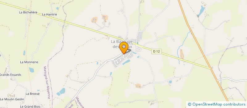 localisation de l'entreprise MONSIEUR JACQUES GUILLET  LA BAZOUGE-DES-ALLEUX