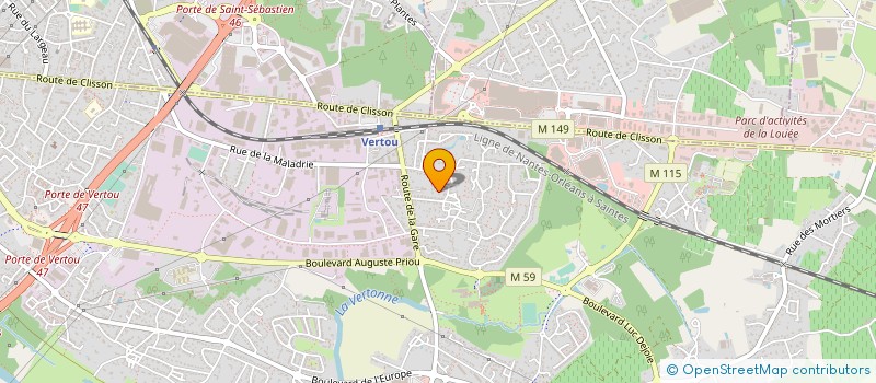 localisation de l'entreprise MONSIEUR JACQUES GUILLORE à VERTOU