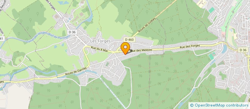 localisation de l'entreprise MONSIEUR JACQUES GUILLOT  LES FORGES