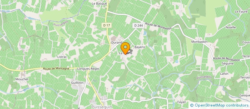 localisation de l'entreprise MONSIEUR JACQUES GUILLOT à PUISSEGUIN
