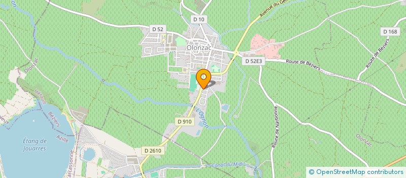 localisation de l'entreprise MONSIEUR JACQUES GUIRAUD  OLONZAC