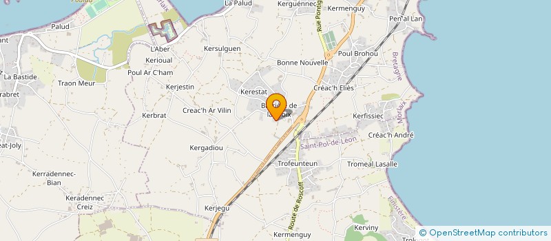 localisation de l'entreprise MONSIEUR JACQUES GUIVARCH  ROSCOFF