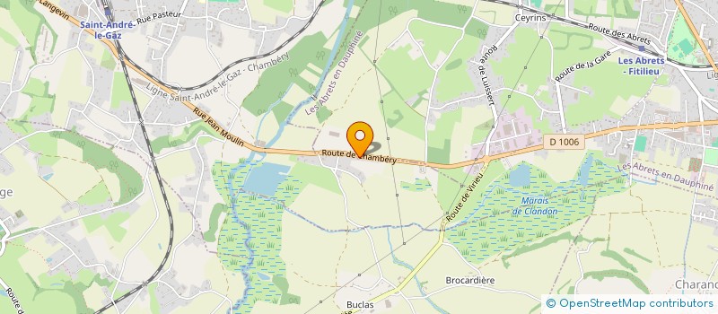 localisation de l'entreprise MONSIEUR JACQUES GUYONNET  LES ABRETS-EN-DAUPHINE