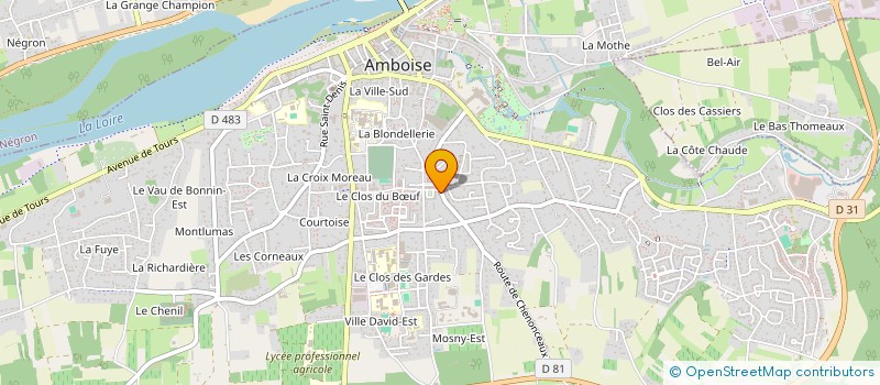 localisation de l'entreprise MONSIEUR JACQUES HALGRIN  AMBOISE