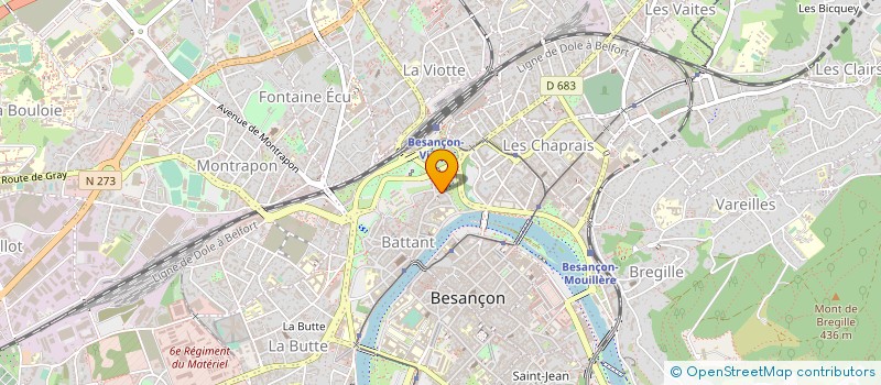 localisation de l'entreprise MONSIEUR JACQUES HAMANT à BESANCON