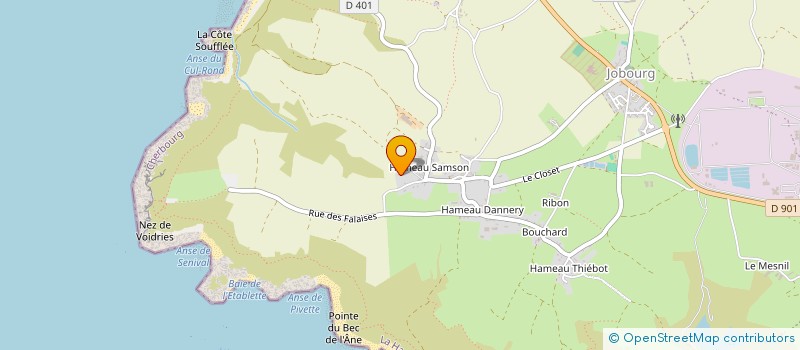 localisation de l'entreprise MONSIEUR JACQUES HAMELIN  LA HAGUE